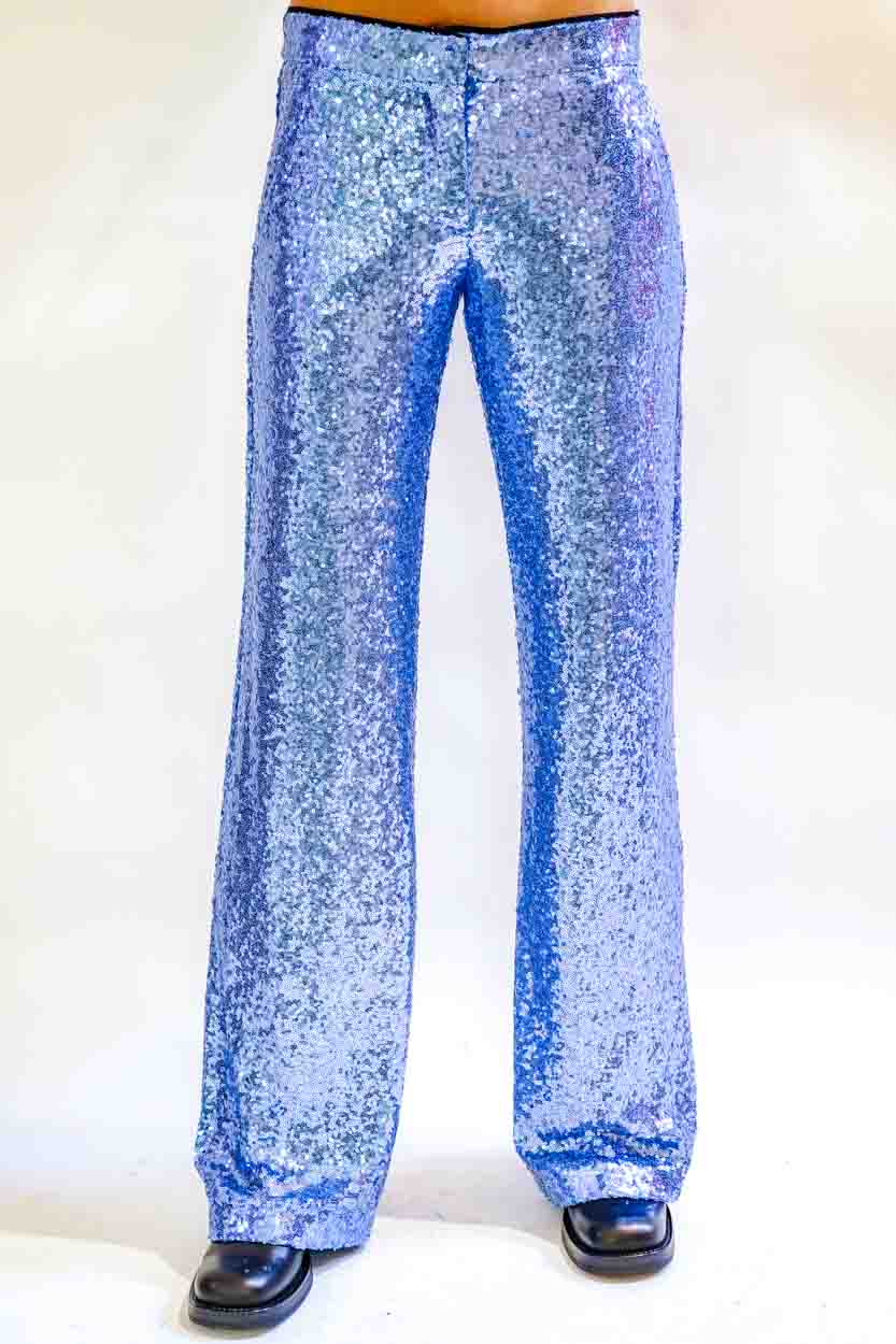 Pantalone lungo paillettes