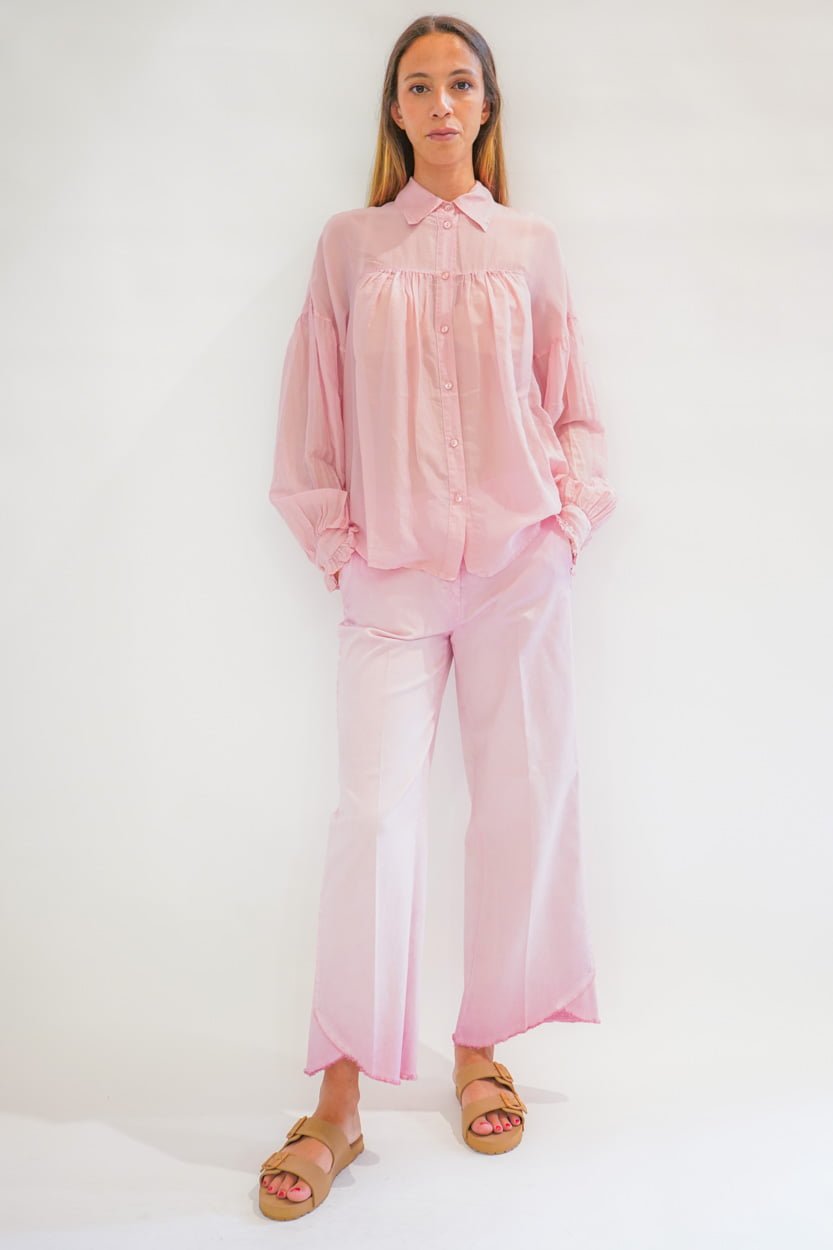 Camicia m/l sbuffomussola cotone seta
