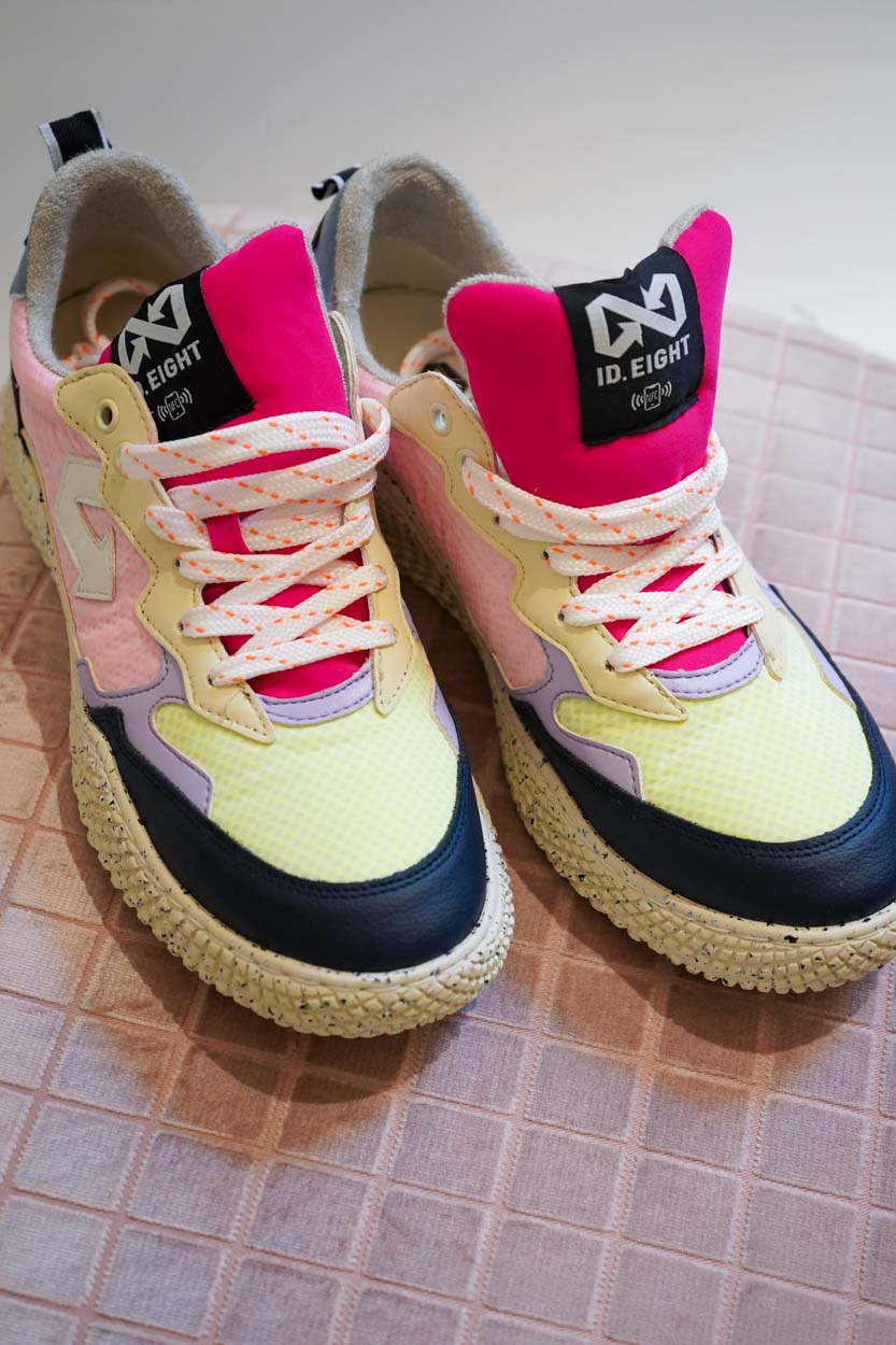 Sneakers con para in crosta