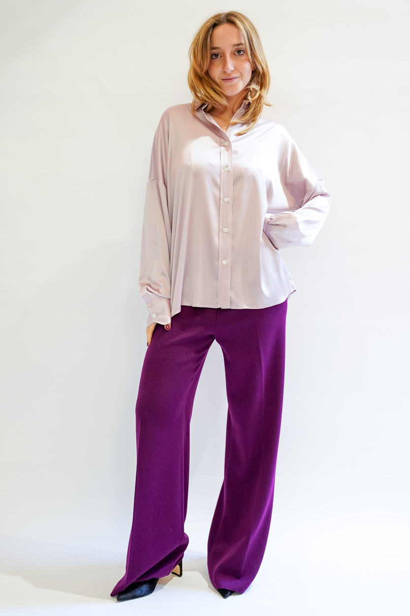 Pantalone trombetta lana viscosa WO