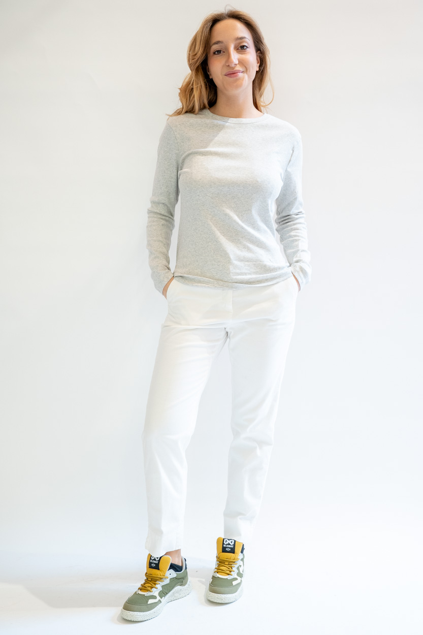 T-shirt manica lunga girocollo